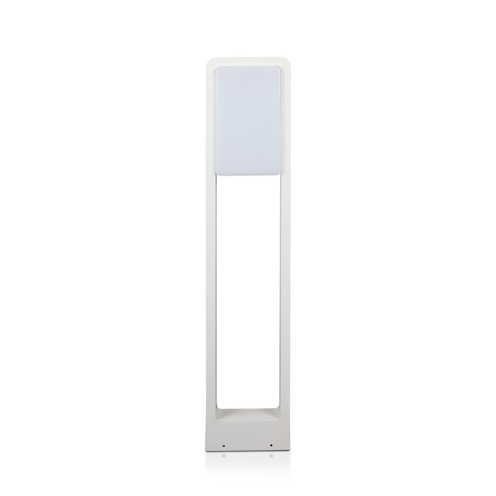 10w Led Pollare Samsung Chip 6400k Ip65 Vit Hus Kulör : Kall