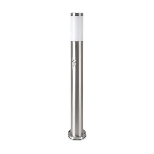 Pollare E27 - PIR-Sensor, Rostfritt Stål, 80 cm, Satin Nickel, IP44