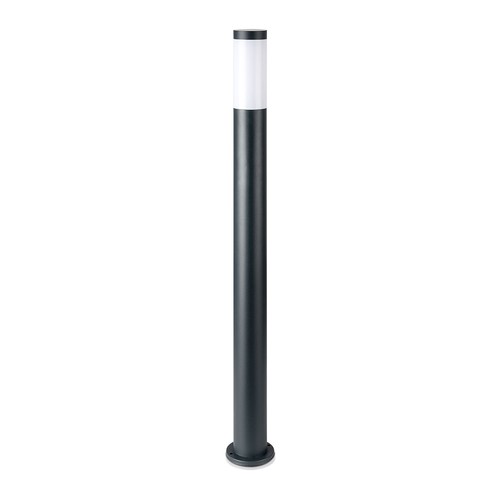 V-Tac Grå trädgårdslampa, rostfri - 110 cm, IP44 utomhus, E27 sockel, utan ljuskälla