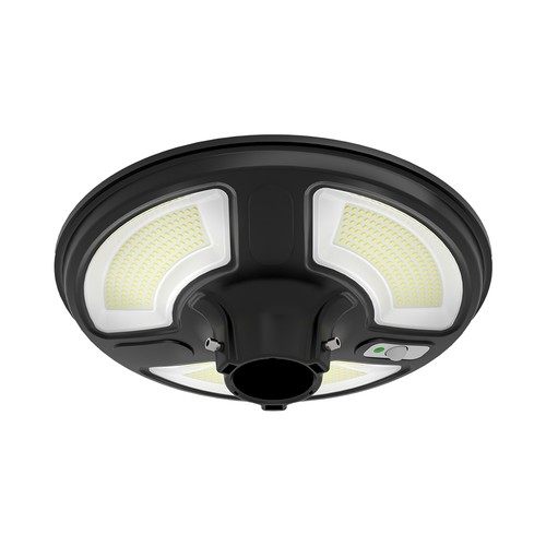 10W LED Solcells Rund Trädgårdslampa - Sensor RF Kontroll, 6500K, IP65.