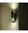 V-Tac Vägglampa upp/ner med sensor - IP44 utomhus, rostfri, GU10 sockel, utan ljuskälla