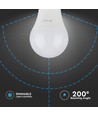 A60 LED-lampa 12W E27 - Plast, Samsung Chip, 6400K, Dimbar.