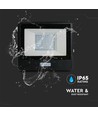 30W LED strålkastare med sensor - Samsung LED chip, IP65, svart, slim, utomhus