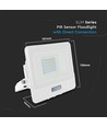 20W LED strålkastare med sensor, Samsung LED chip - IP65, vit, kallvit, utomhus, rörelsesensor