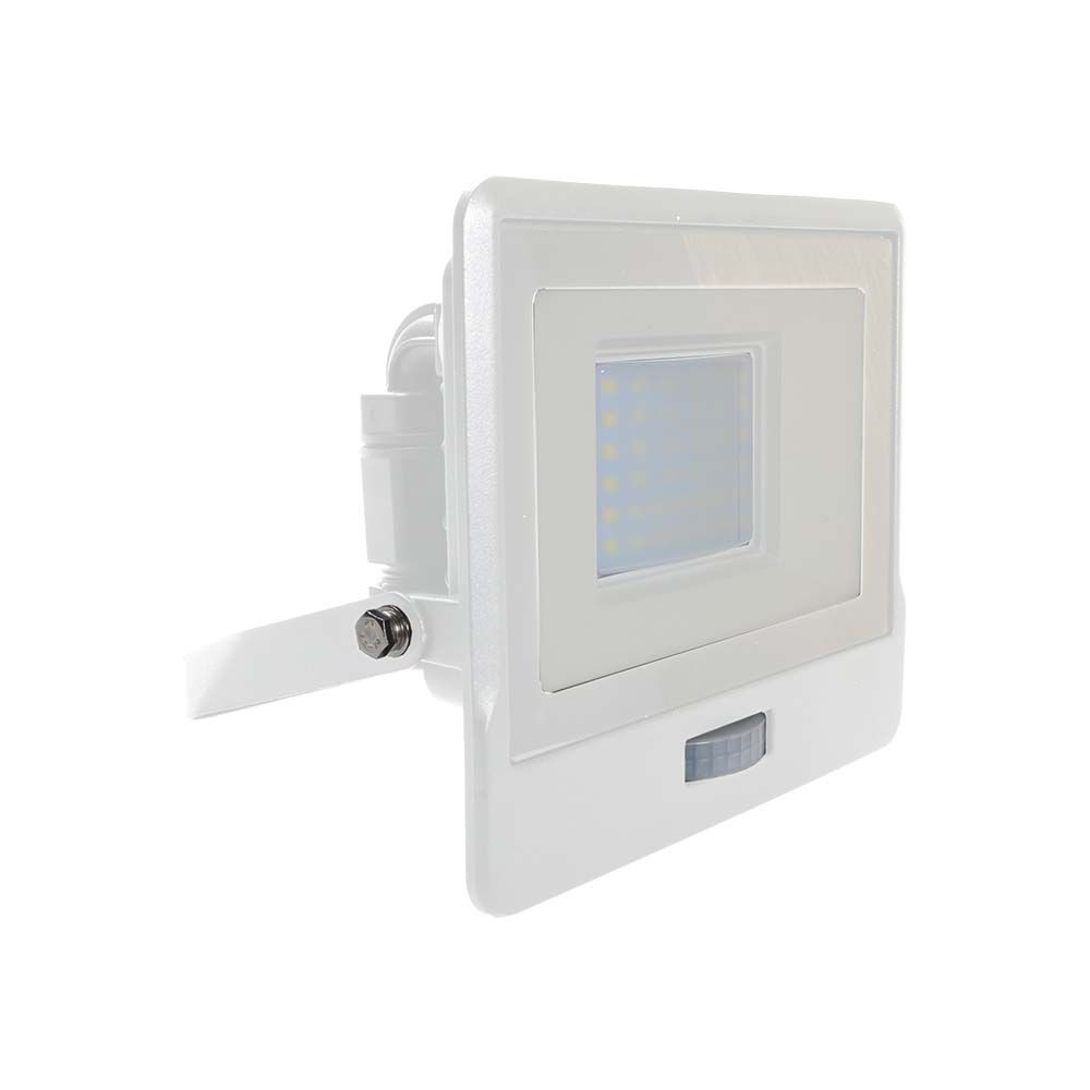 30w Strålkastare Pir Sensor Samsung Chip 6500k Vit Hölje. Kulör : Kall