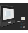 30W LED strålkastare med PIR sensor - Samsung LED chip, IP65, svart, 1m kabel, utomhus