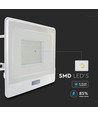 50W strålkastare - PIR-sensor, Samsung-chip, 1m kabel, 4000K, vitt hölje, arbetslampa