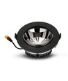 20W Ø16cm LED infällnadspanel med Samsung LED chip - 1780lm, 3000K, svart, hål: Ø15 cm, 5 års garanti