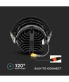 20W Ø16cm LED infällnadspanel med Samsung LED chip - 1780lm, 3000K, svart, hål: Ø15 cm, 5 års garanti
