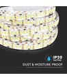 204 LED Strip Ljus 17W/m - 6400K, IP20, 5m/rulle