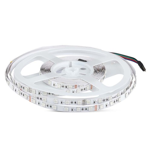 5m 8W/m RGB+3000K LED strip - 12V, IP20, 60 LED per meter
