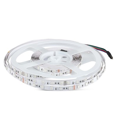 5m 8W/m RGB+3000K LED strip - 12V, IP20, 60 LED per meter