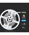 5m 8W/m RGB+3000K LED strip - 12V, IP20, 60 LED per meter