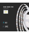 120 LED stripljus 8W/m - 4000K, IP20, 24V, dubbelsidig PCB (10m/rulle)