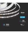 120 LED stripljus 8W/m - 4000K, IP20, 24V, dubbelsidig PCB (10m/rulle)