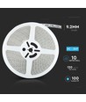 5m 8W/m stänksäker LED strip - 24V, IP65, 120 LED per meter, 6500K