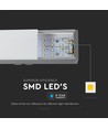 40W LED-lampa - Samsung-chip, 4000K, silverhus.