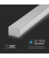 120cm 40W LED ljusskena, silver, Samsung - UGR19, 1-10V dimbar
