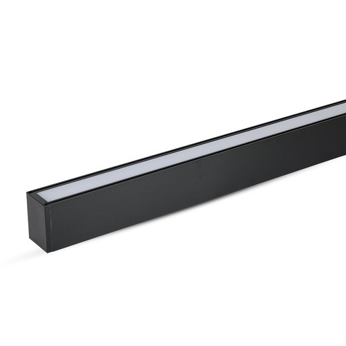 40W LED linjär pendelarmatur, svart - Samsung LED chip, 6400K, 120cm, 5 års garanti
