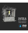 11W LED vägglampa - Bridgelux chip, 3000K, grå, fyrkantig, aluminium, IP65