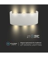 5W Vägglampa - LED, 3000K, Sandfärgad vit