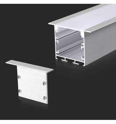 Monteringssats - LED-Strip Infälld, 2000x50x35mm, Vit.