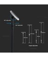 3W Solcellsträdgårdslampa - LED, 4000K, Vit+Svart, 2st/förp.