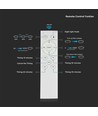 LED design taklampa - 30W/60W/30W, fjärrkontroll, CCT-skiftande, dimbar, diamantlock.
