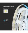 240 LED Strip Ljus 20W/m - 6000K, Hög Lumen, IP20, 5m/rulle