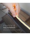 240 LED Strip Ljus 20W/m - 6500K, Hög Lumen, IP20, 5m/rulle