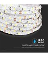 60 LED Strip-ljus 5W/m S-form - 3000K, 12V, IP20, 5m/rulle