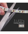 120 LED strip ljus 8W/m - 6500K, IP20, 24V, Dubbel PCB, 10m/rulle