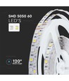 5m 13W/m COB-LED strip, RA90 - 24V, IP20, 512 LED per meter, 3000K