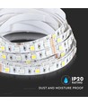 5m 13W/m COB-LED strip, RA90 - 24V, IP20, 512 LED per meter, 3000K