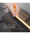 5m 10W/m COB-LED strip, 6500K - 24V, IP20, 280 LED per meter, COB LED