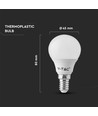 4,5W P45 LED Plastlampa E14 - 3000K, 6 st/förpackning.