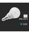 4,5W P45 LED Plastlampa E14 - 3000K, 6 st/förpackning.