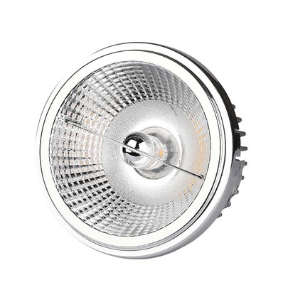 AR111 LED utbytbar reflektor spotlight 20W - 6400K, 40°/20°, silver