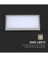 20W LED Landskap Utomhus Soft Light - stor, 6400K, grått hus