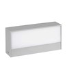 9W Up/Down utomhus vägglampa - IP65, grå, 3000K, 850lm, inkl. ljuskälla
