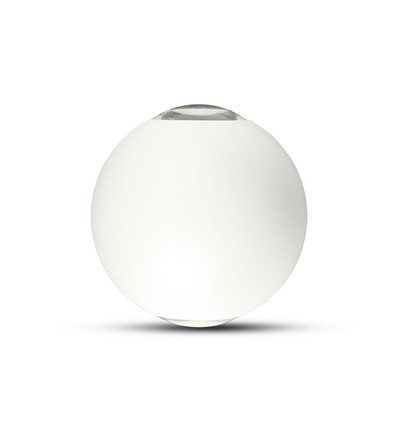 4W vit LED vägglampa - IP65, 3000K, rund, utomhus, inkl. ljuskälla