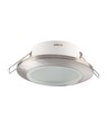 GU10 - lampa, rund satin nickelfinish