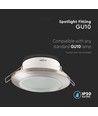 GU10 - lampa, rund satin nickelfinish