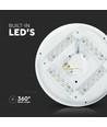 24W Kupolampa - LED, 350mm, Stjärnhimmel Omslag, CCT 3i1, Rund