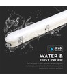 120cm 36W vattentät komplett LED armatur med nödljus - Samsung LED chip, 120lm/W, IP65, 4000K, 3 timmars batteridrift