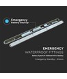 120cm 36W vattentät komplett LED armatur med nödljus - Samsung LED chip, 120lm/W, IP65, 6500K, 3 timmars batteridrift