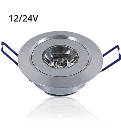 LEDlife 1,5W downlight - Hål: Ø4,2 cm, Mål: Ø5,2 cm, 2,2 cm hög, dimbar, 12V/24V