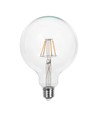 E27 10W LED filament glob lampa - G125, 1055lm, klart glas, 125x173mm