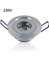 LEDlife 1,2W downlight - Hål: Ø4,2 cm, Mål: Ø5,2 cm, 2,2 cm hög, 230V