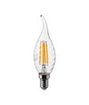E14 4W LED flammlampa - Kultråd, kronljus, 4000K
